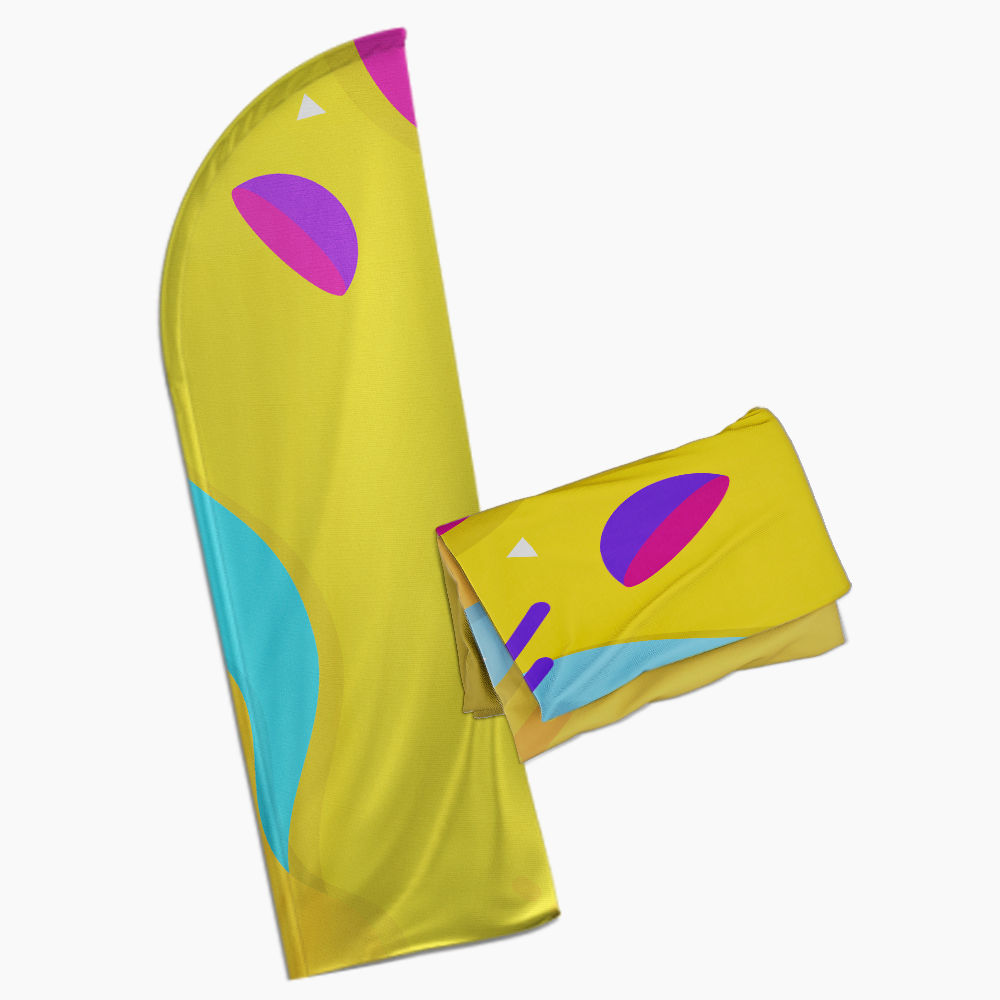 Wind Banner Tecido G - Modelo Faca