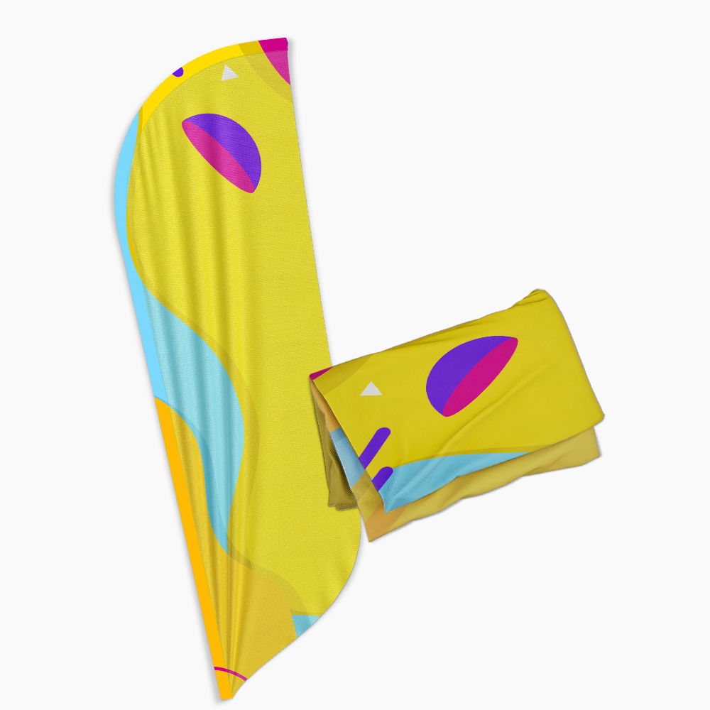 Wind Banner Tecido M - Modelo Pena