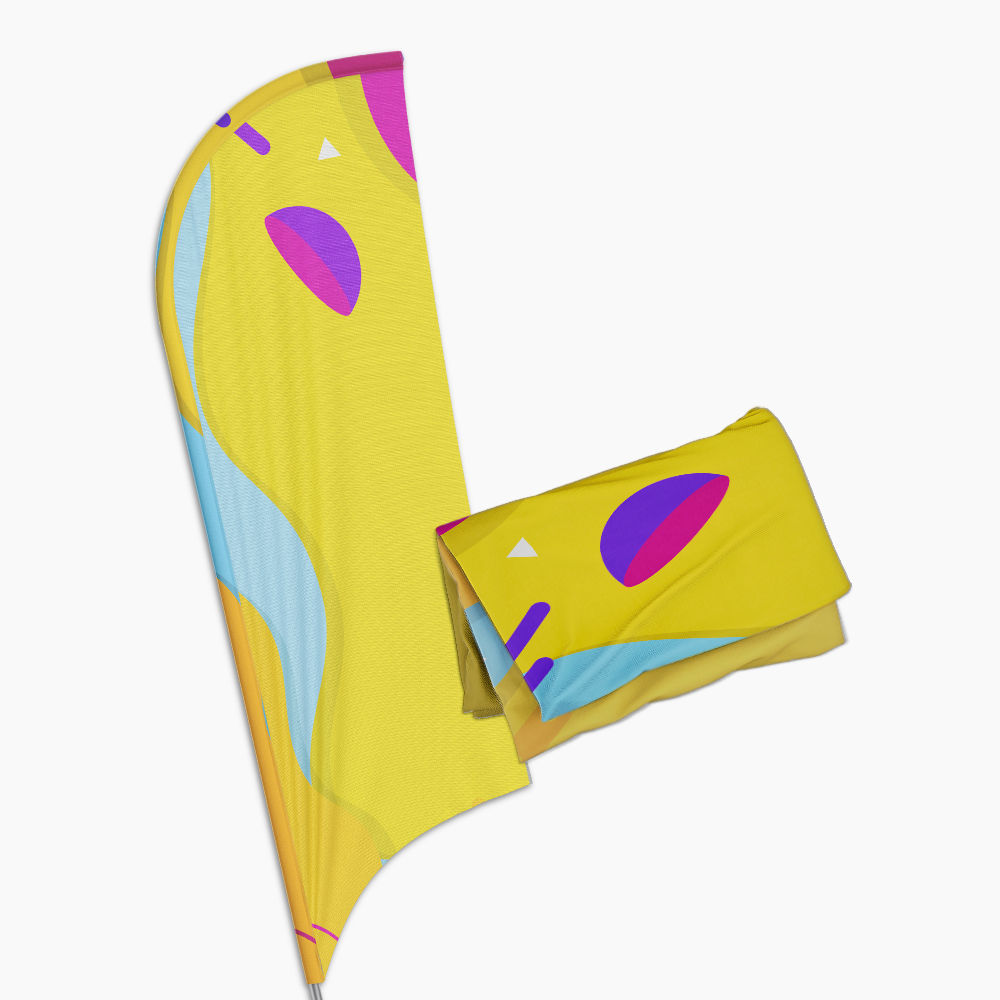 Wind Banner Tecido P - Modelo Vela