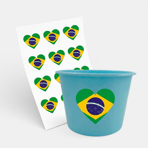 Balde de Pipoca 1500ml e 1 Folha A3 DTF-UV