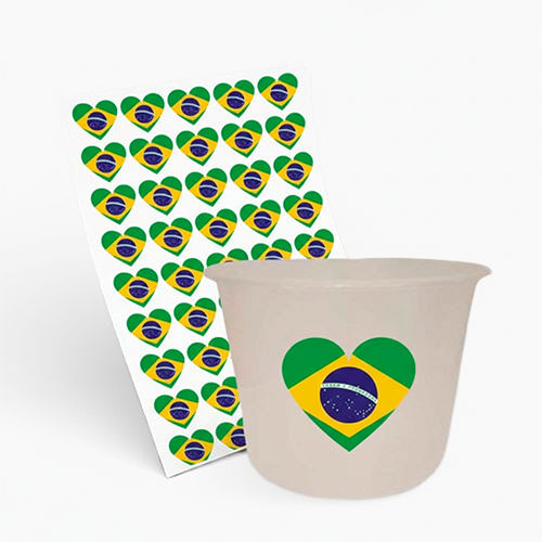 Balde de Pipoca 1500ml e 1 Folha A3 DTF-UV