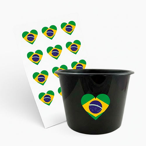 Balde de Pipoca 1500ml e 1 Folha A3 DTF-UV