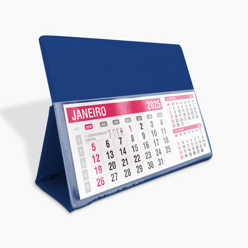 Calendário de Mesa com Base PVC