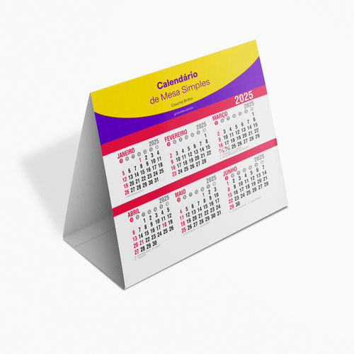 Calendário de Mesa Simples