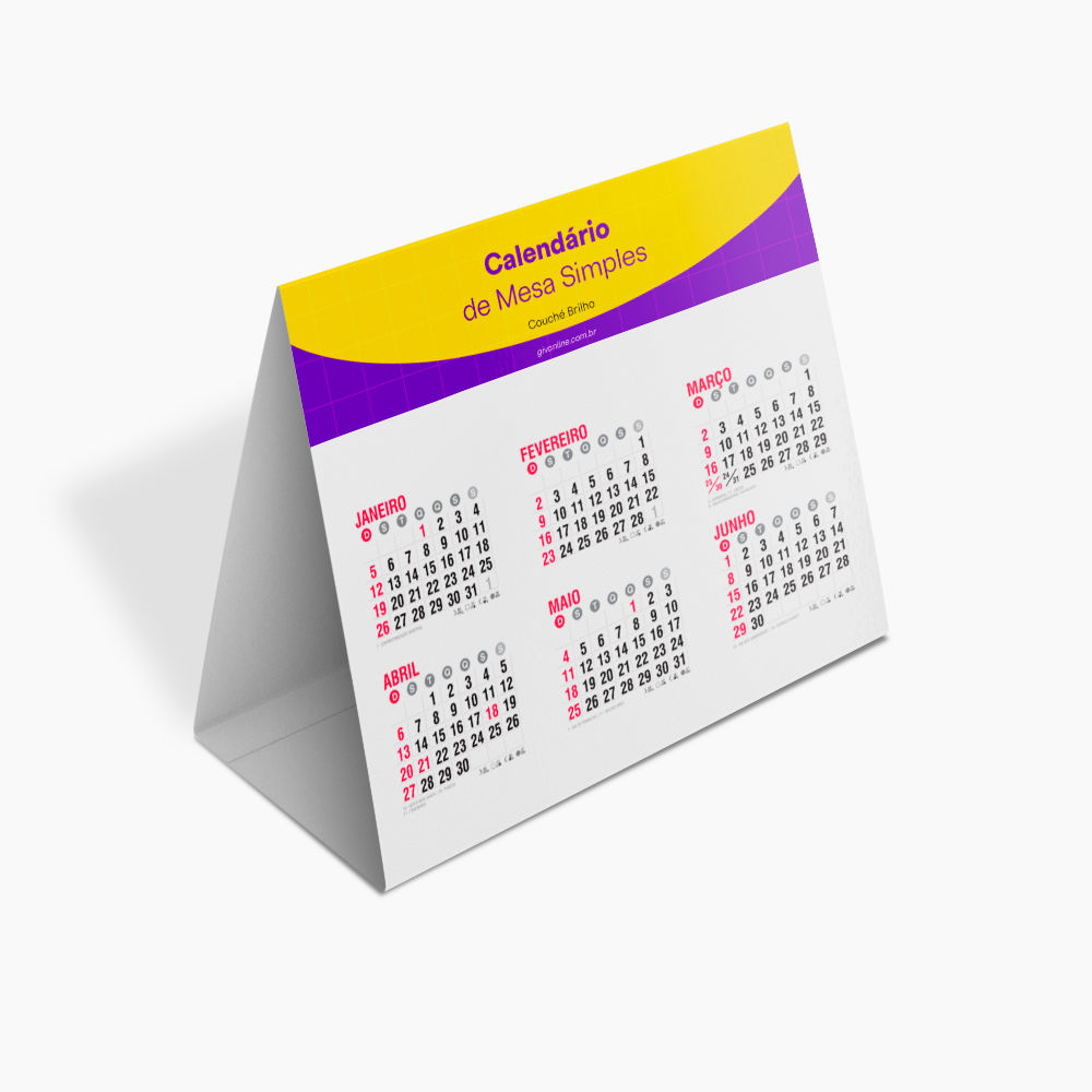 Calendário de Mesa Simples