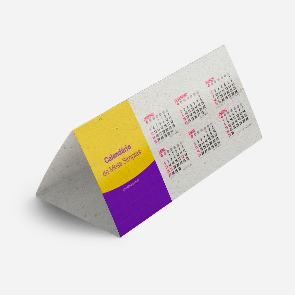 Calendário de Mesa Simples