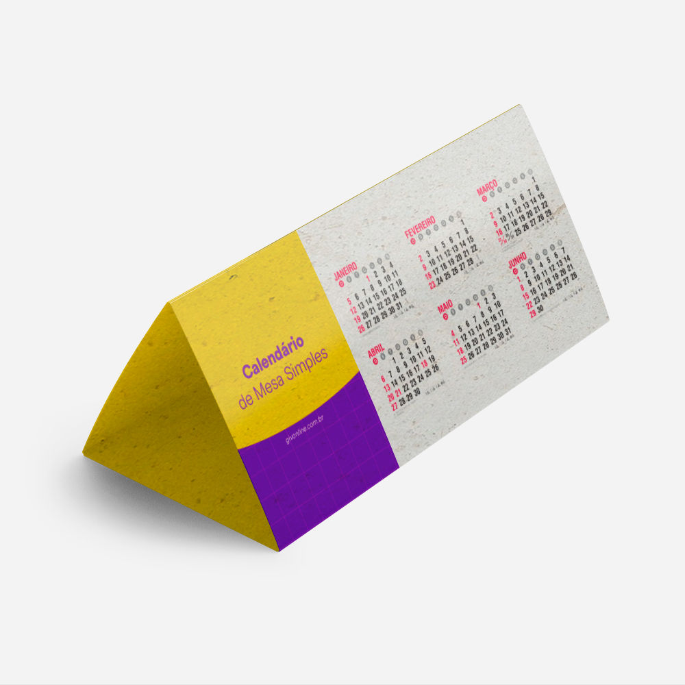 Calendário de Mesa Simples
