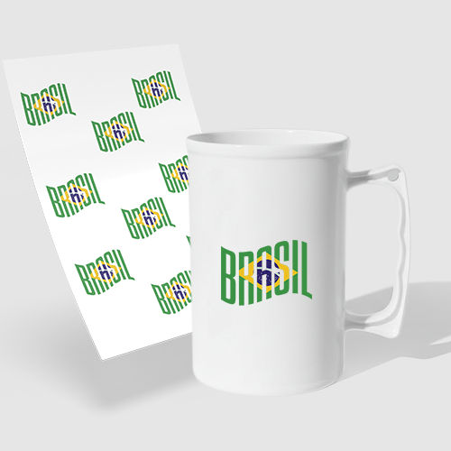 Caneca de Chopp 300ml e 1 Folha A3 DTF-UV