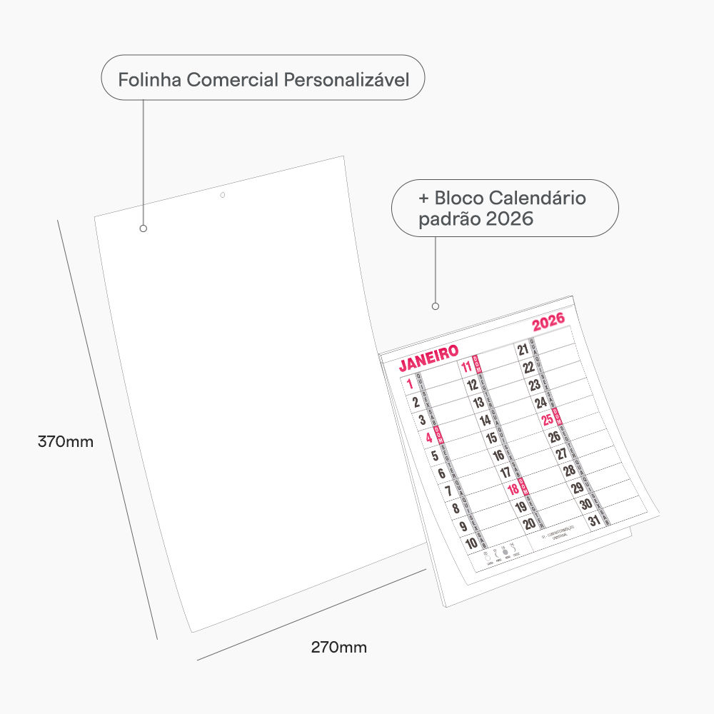 Folhinha Comercial 2026