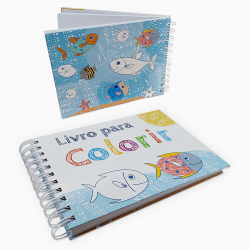 Livro de Colorir A5 - Caderno de Desenho Pintura