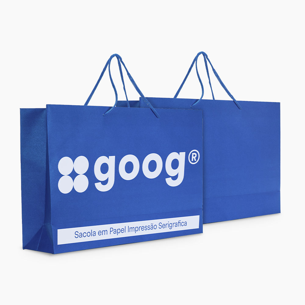 Sacola em Papel Personalizado em Silk - Basic