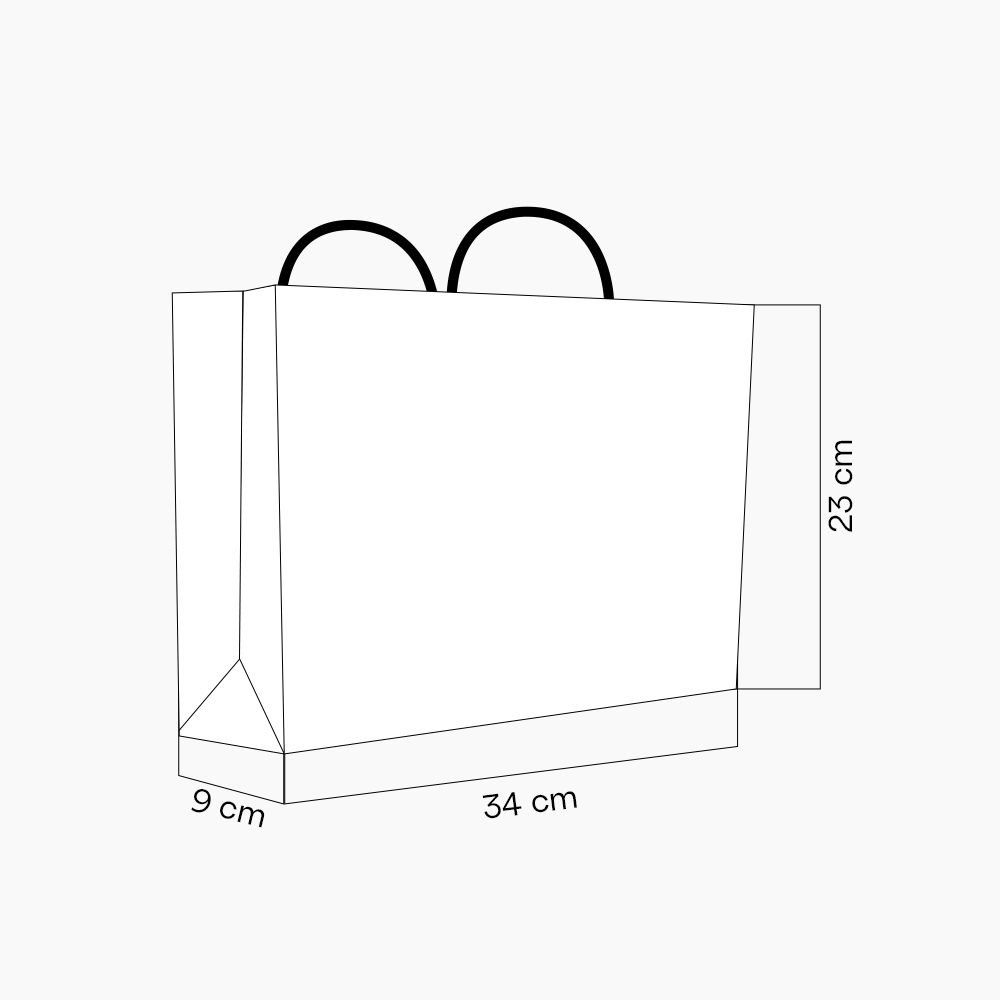 Sacola em Papel Personalizado em Silk - Basic