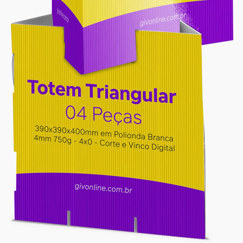 Totem Triangular 4 Peças