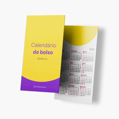 Calendário de Bolso