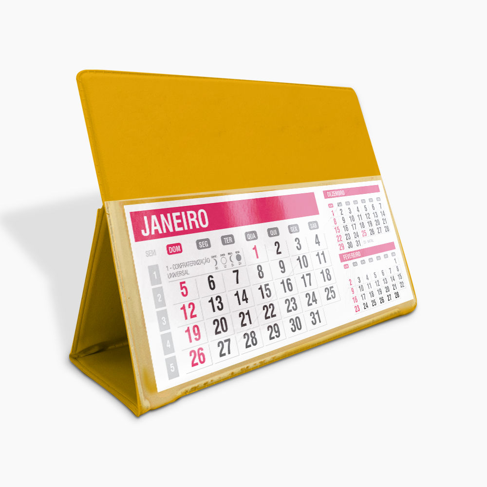 Calendário de Mesa PVC
