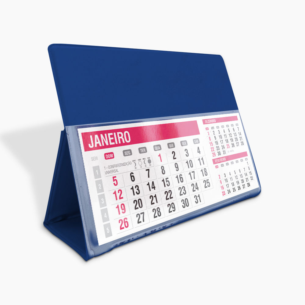 Calendário de Mesa PVC