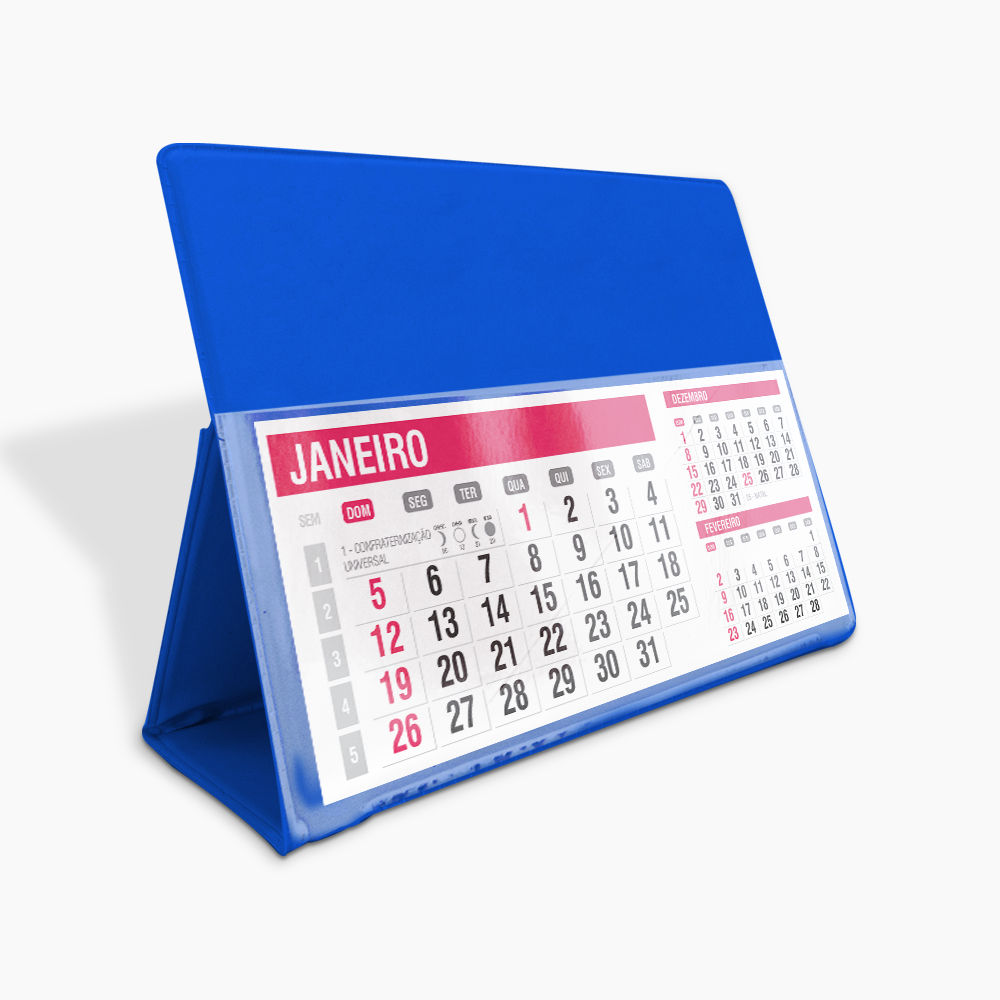 Calendário de Mesa PVC