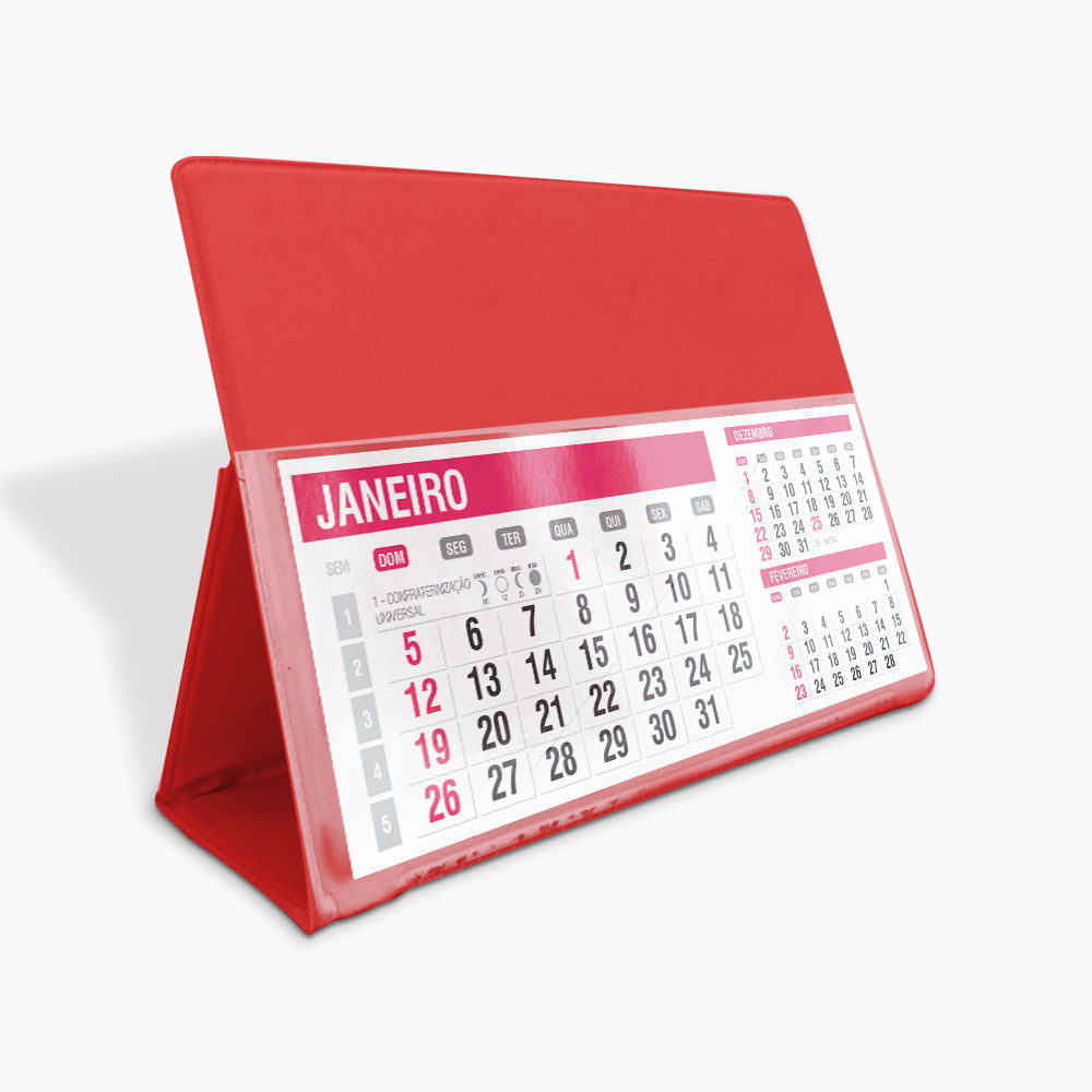 Calendário de Mesa PVC