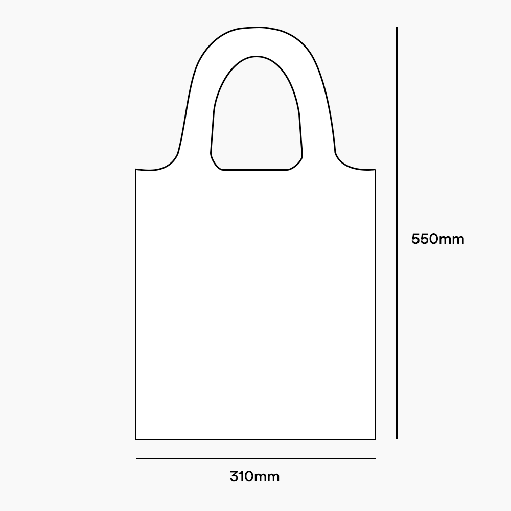 Sacola Alça Cadeado Baixa Densidade Modelo Premium
