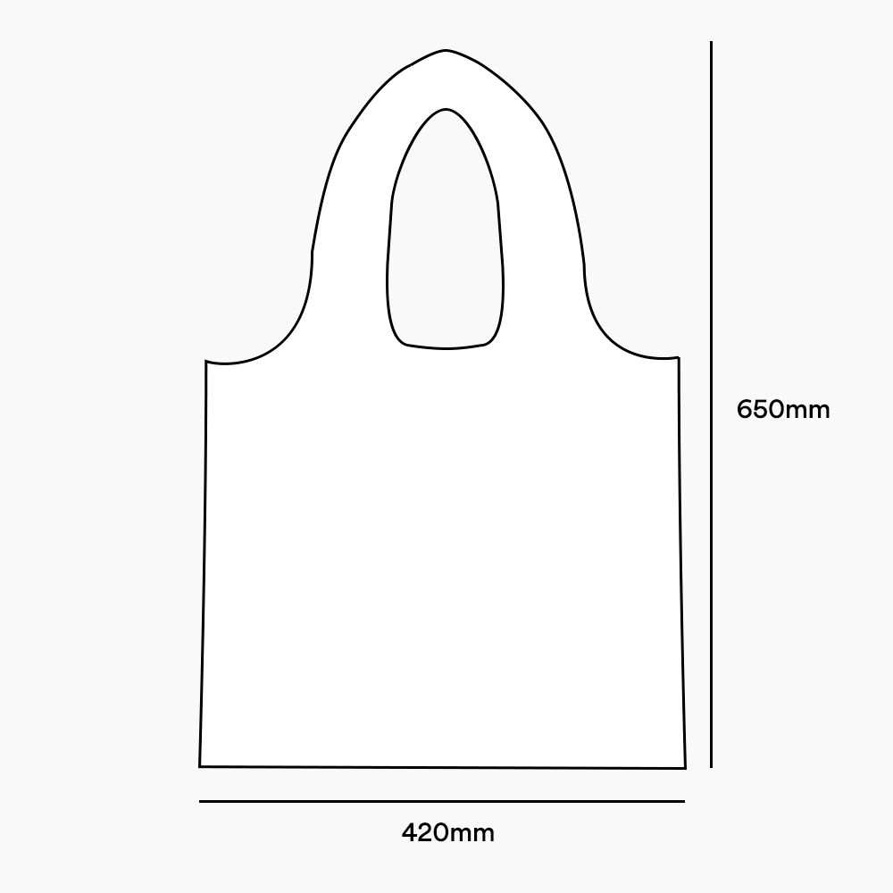 Sacola Alça Cadeado Baixa Densidade Modelo Premium