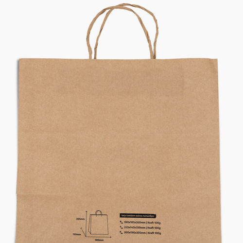 Sacola Kraft para Delivery