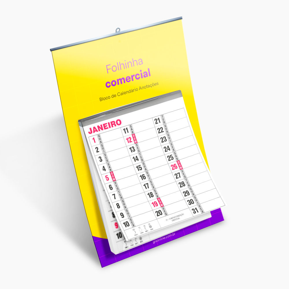 Folhinha Comercial 2026