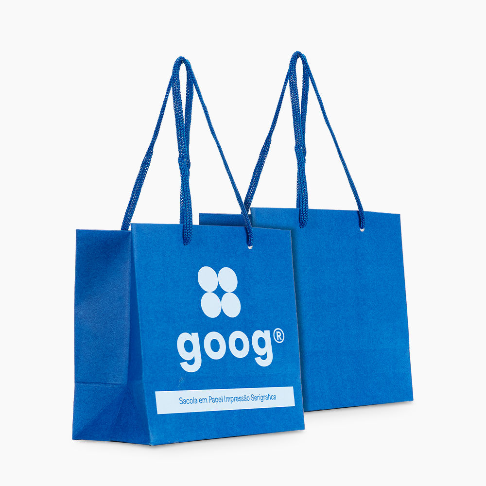 Sacola em Papel Personalizado em Silk - Basic