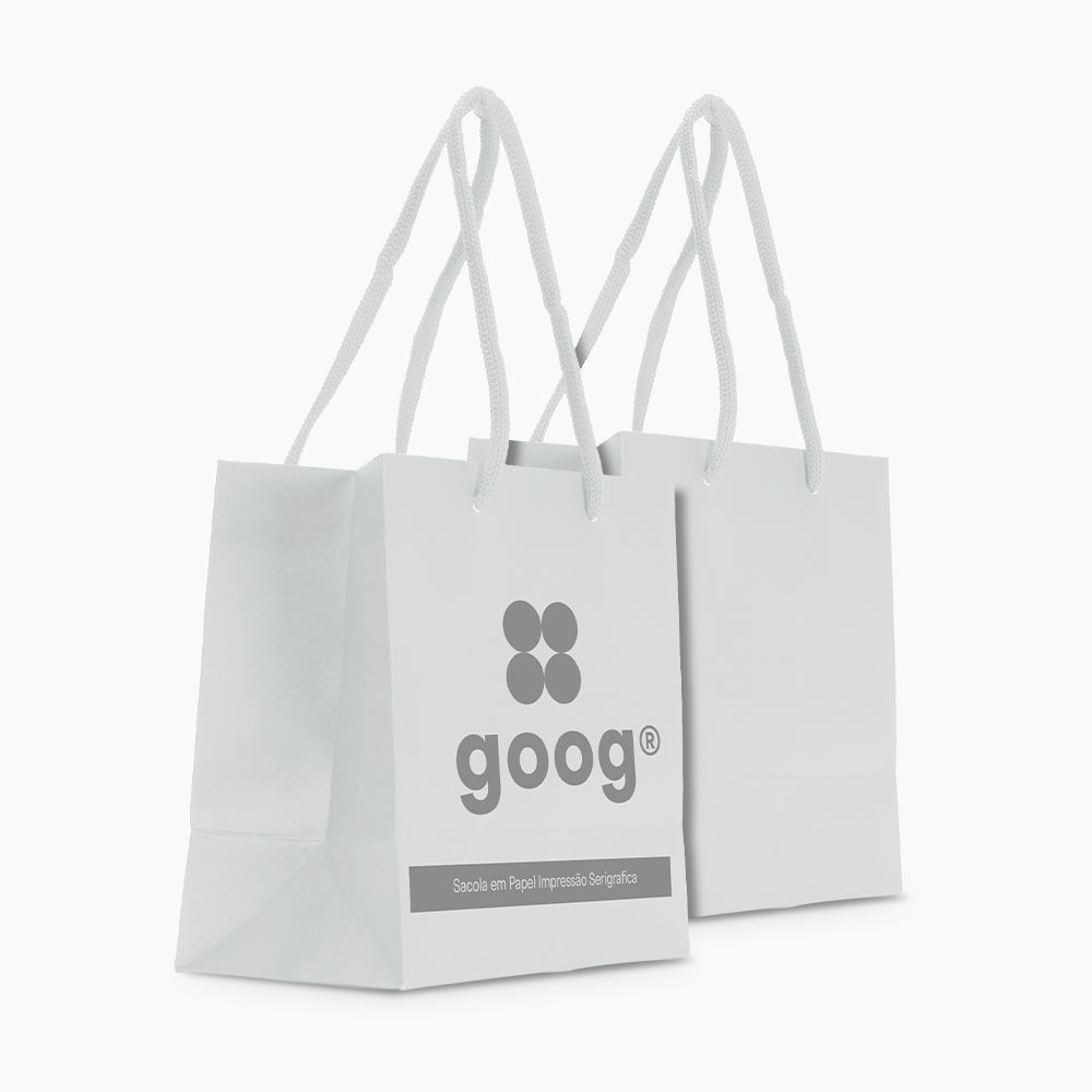 Sacola em Papel Personalizado em Silk - Basic