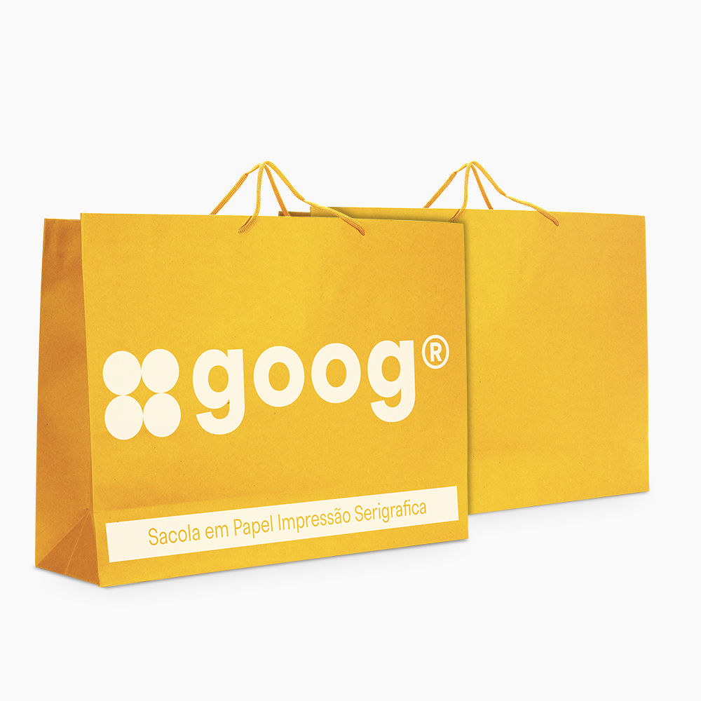 Sacola em Papel Personalizado em Silk - Basic