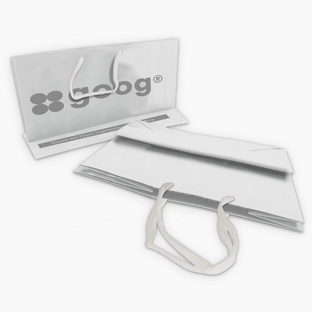 Sacola em Papel Personalizado em Silk - Basic