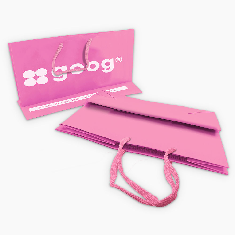 Sacola em Papel Personalizado em Silk - Basic