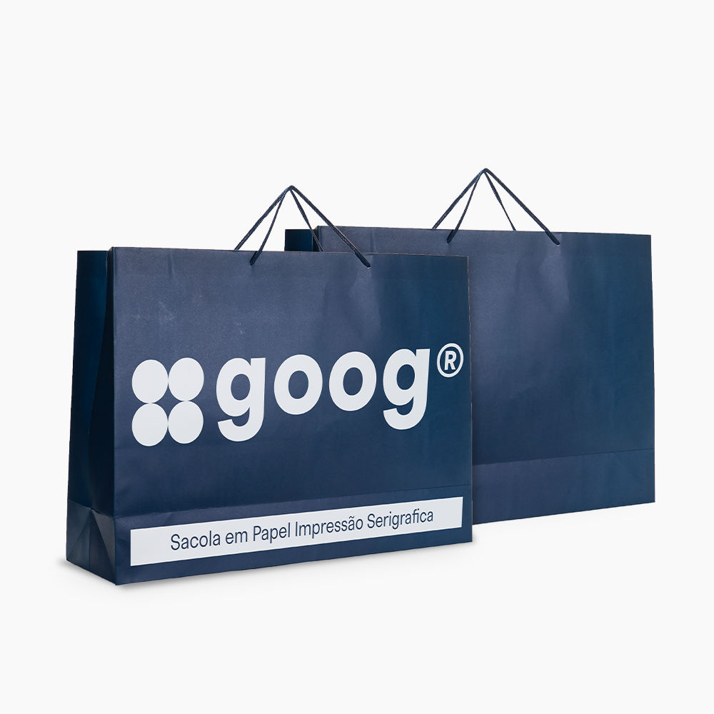 Sacola em Papel Personalizado em Silk - Basic