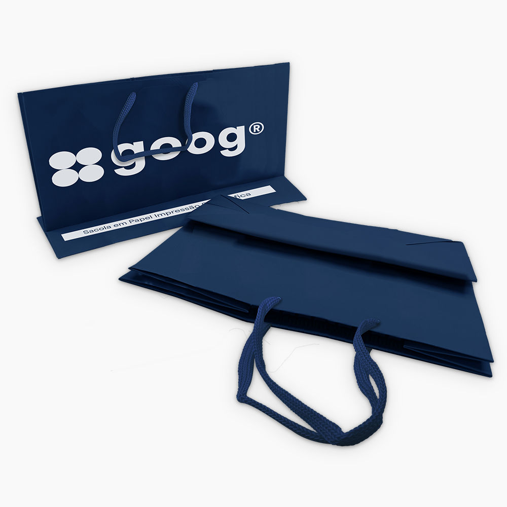 Sacola em Papel Personalizado em Silk - Basic