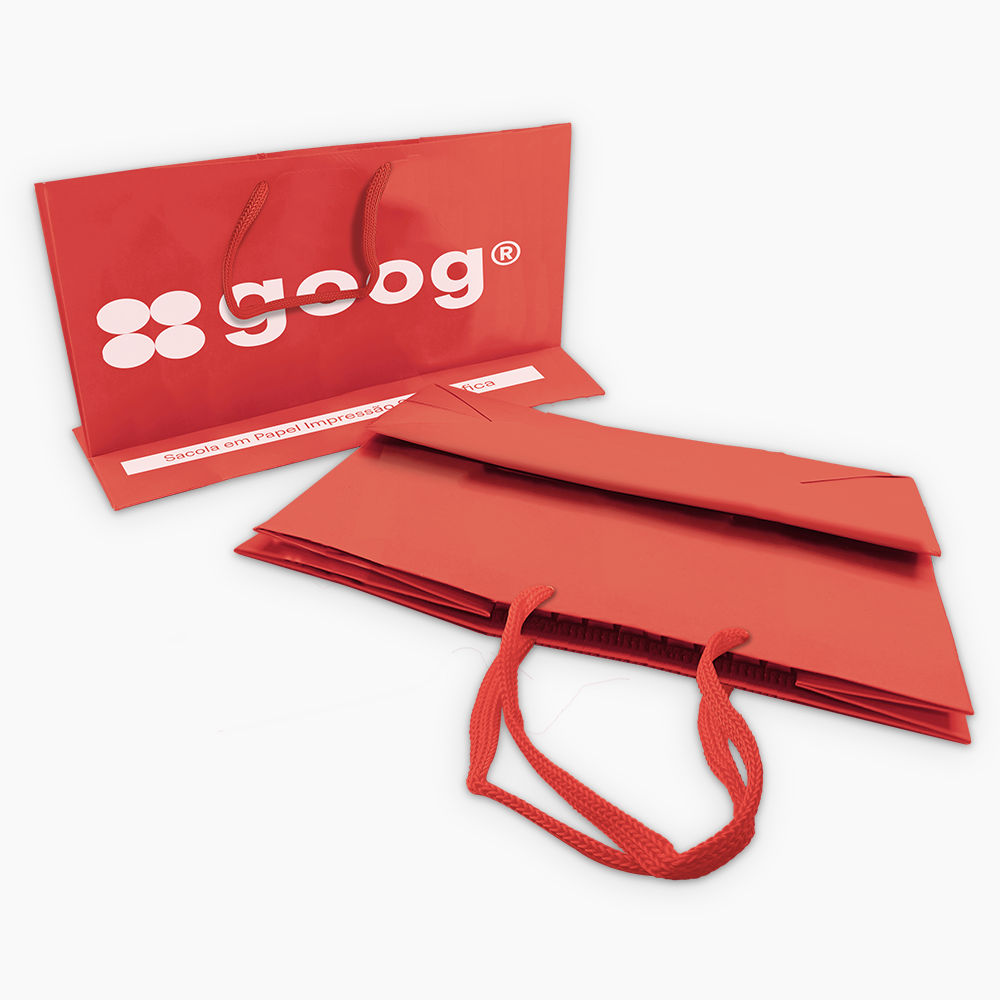 Sacola em Papel Personalizado em Silk - Basic