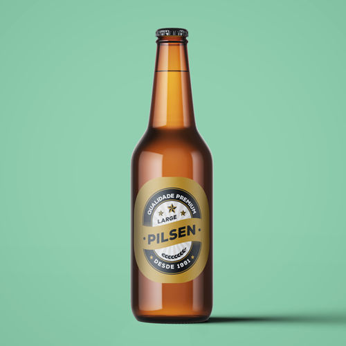 MP 7830 - Rótulo Cerveja Oval