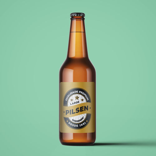 MP 7829 - Rótulo Cerveja Retangular