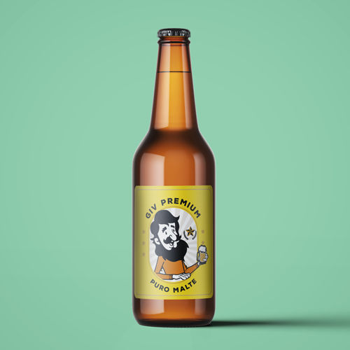 MP 7829 - Rótulo Cerveja Retangular