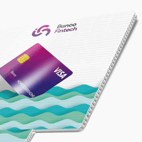 Placa Pirulito de Mão Adesivada - Quadrado