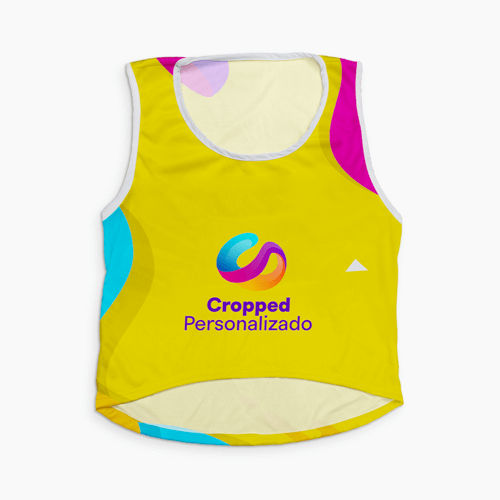 Regata Cropped Personalizada Feminino
