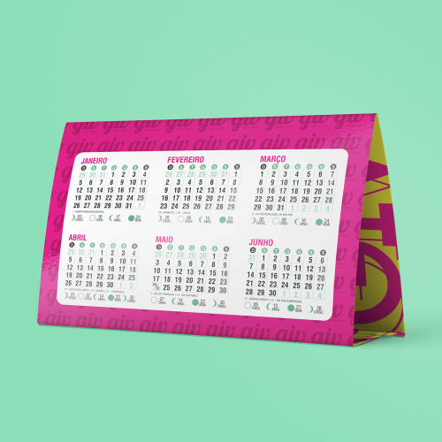 Calendário de Mesa Simples