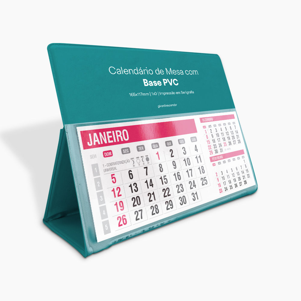 Calendário de Mesa 2026