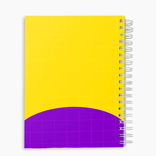 Caderno Capa Flexível Com Pautas 96fls