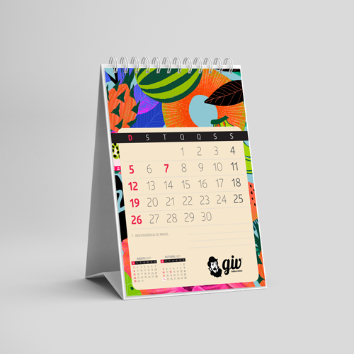 Calendário de Mesa