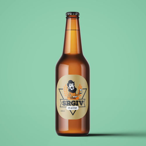 Rótulo para Cerveja Artesanal Oval