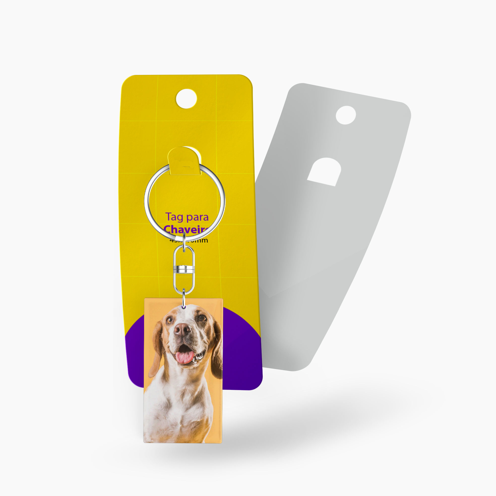 Tag Cartela para Chaveiro