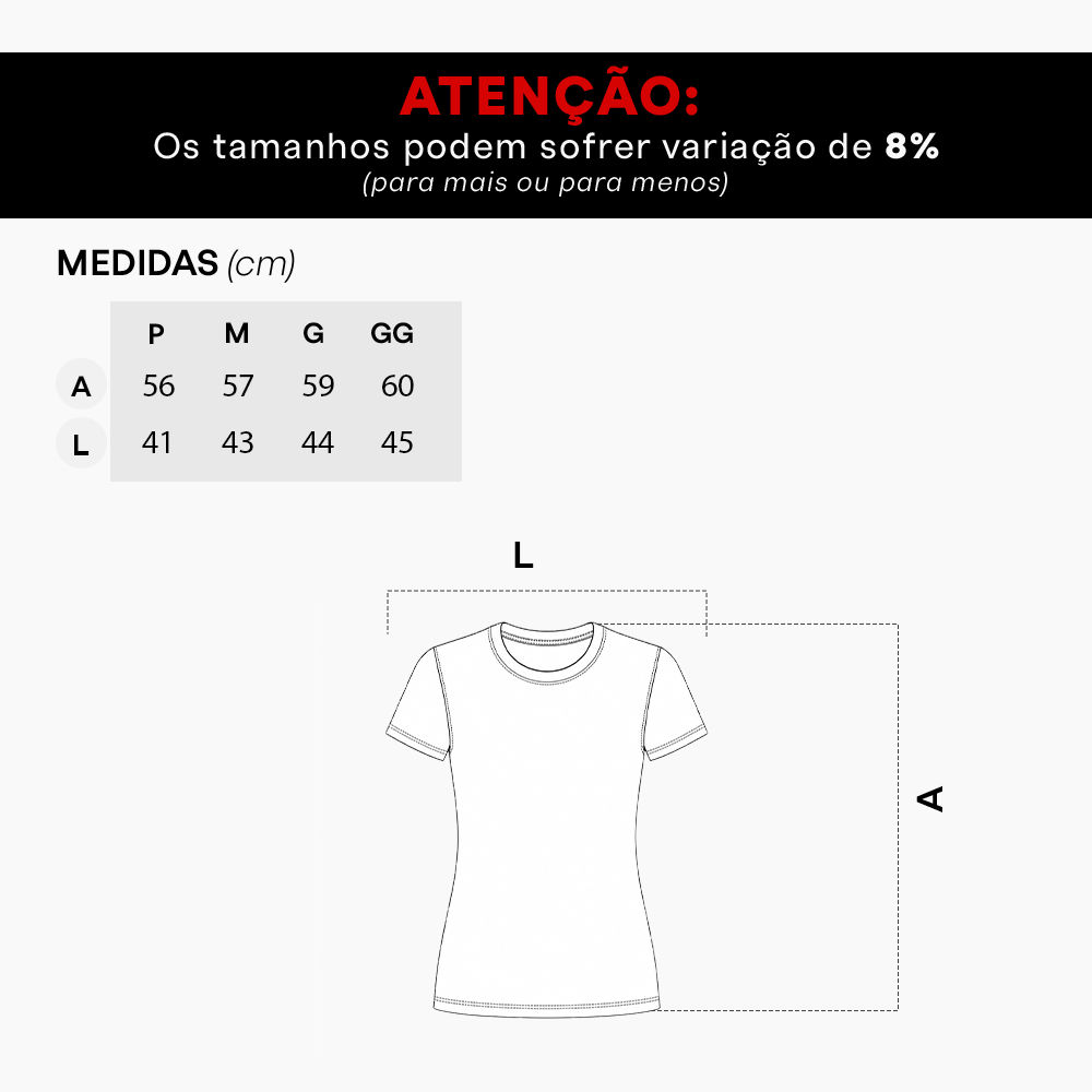 Camiseta Básica Baby Look