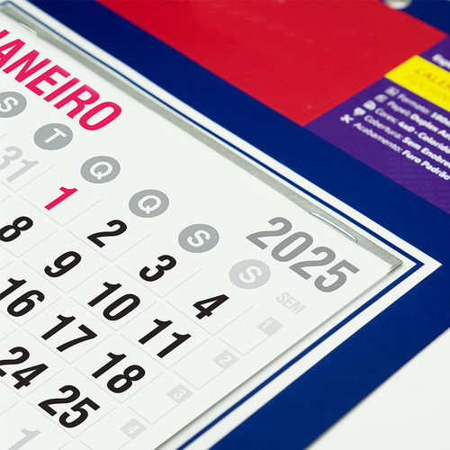 Folhinha Comercial 2026 para Personalizar