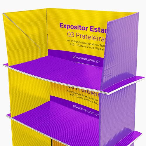 Expositor Estante 03 Prateleiras