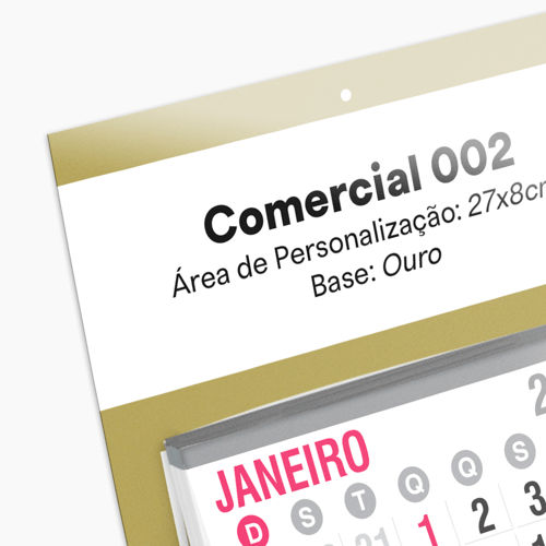 Folhinha Comercial 2025 para Personalizar