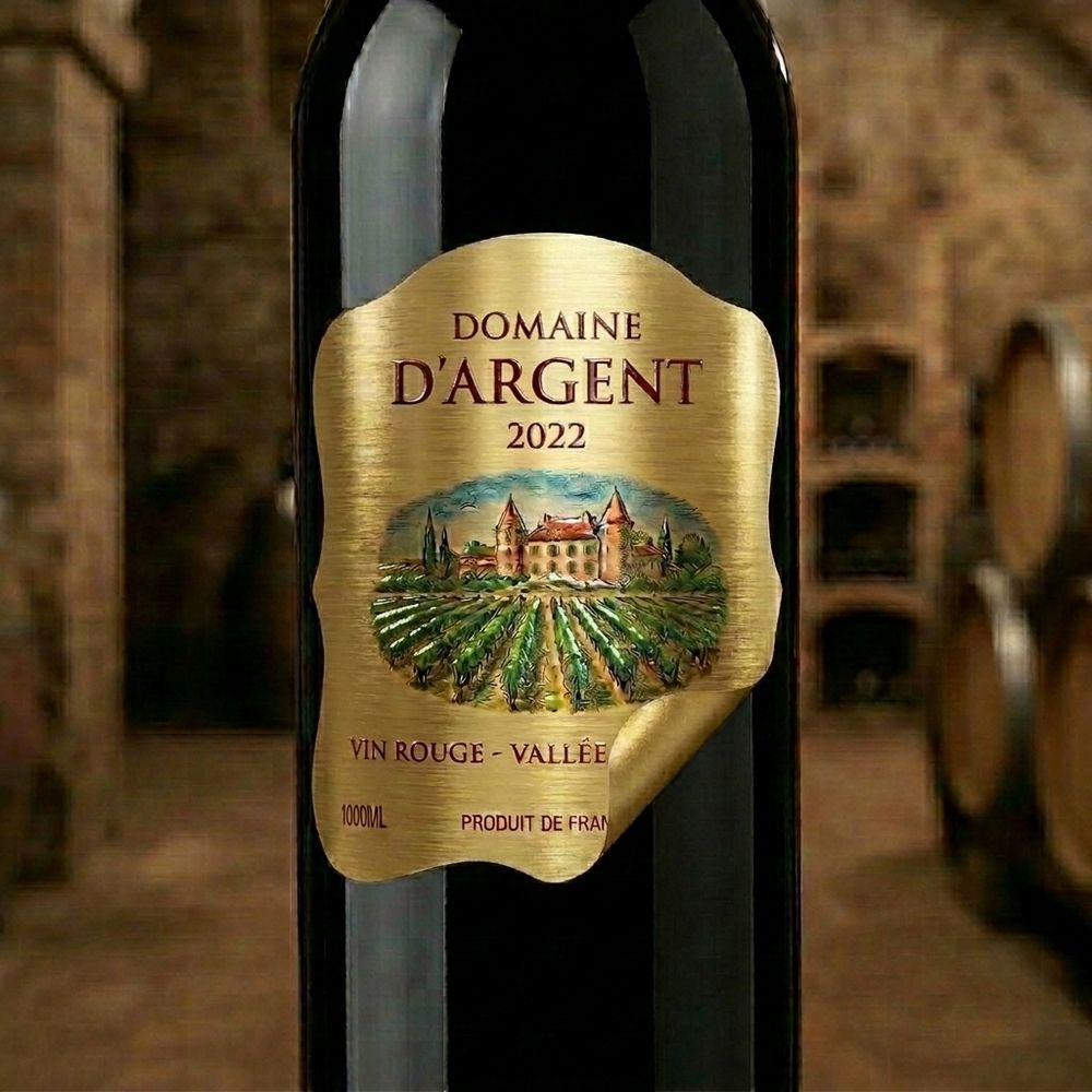 Rótulo para Garrafa de Vinho 1000ml